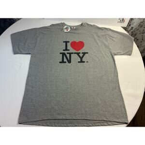 I Love NY T-Shirt 2XL Gray NWT Souvenir New York City Tee